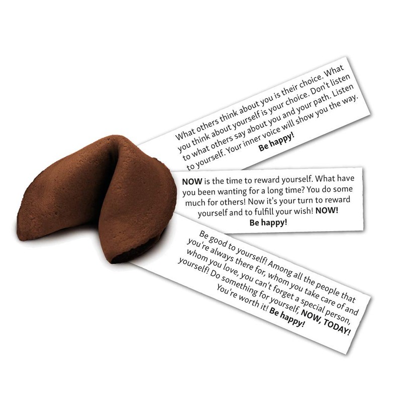 Happy Birthday Chocolate Flavored Fortune Cookie - 10 Cookies per