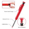 Carpenter Pencil Marker Set Multifunctional 6 Long Nib Deep Hole