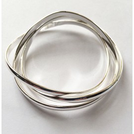 JAZZY BANGLE BRACELET SET OF 3 - Interlocking