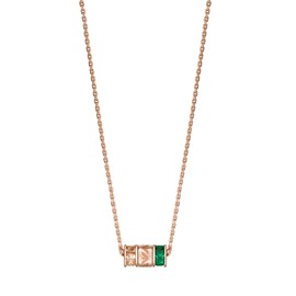 EMPORIO ARMANI EG3577221 Necklace for Women Rose Gold Tone Sterling Silver Components Necklace Length: 350 mm + 70 mm Width: 10 mm Height: 5.5 mm, Silver, No Gemstone