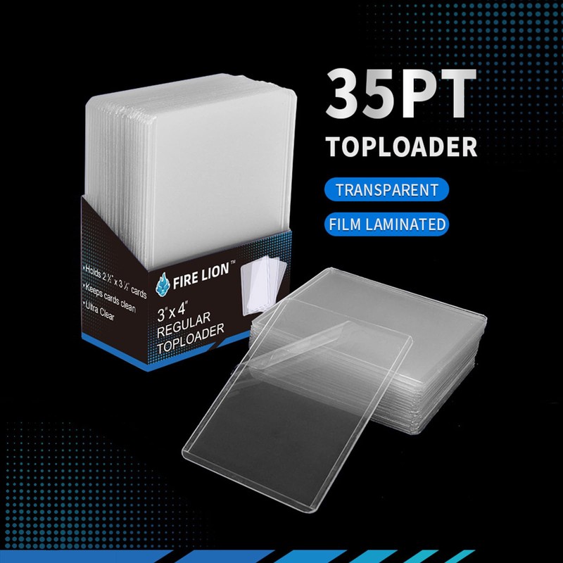25-Count 3” x 4” Topload Card Holder for Baseball Card,