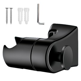 GmwyCzV Shower Head Holder, No Drilling, Heavy Duty Shower Holder, 360° Adjustable, Stainless Steel Hand Shower Holder, Wall Mounted Holder, Easy to Mount, for Wall, Bathroom, Toilet