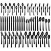 60 Pieces Black Silverware Set, Premium Stainless Steel Flatware Set
