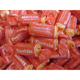 TOOTSIE ROLL Orange Fruit Chews BULK Candy - ONE POUND BAG - "All Orange Flavor"