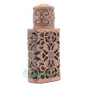 Unbranded 3ml Perfume Bottle 2" Antiqued Bronze Arabesque Vines Empty