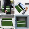 Fireproof Document Bag with Water Resistant Zipper（13.9"x10.6"）,6200°F Heat Insulated Fire