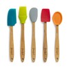 Goodful Silicone and Beechwood Mini Kitchen Utensil Set, Great for