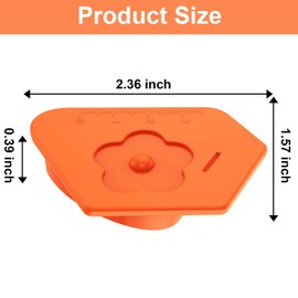 2PCS Magnetic Seam Guide for Sewing Machine, 2025 New Multi-Purpose Tool Polygonal Strong Magnetic Gauge, Polygonal Multifucntional Seam Guide Hemmer with Scale, Sewing Accessories Supplies - Orange