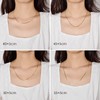SILBERTALE 925 Sterling Silver Thin Necklace 2 mm Wide Curb