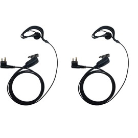 BVMAG G Shape Earpiece for Motorola CP200d Walkie Talkie Headset Earpiece with Mic PTT for Cp200 Cls1410 Cp185 Cls1110 Rdm2070d Two Way Radio 2 Pack
