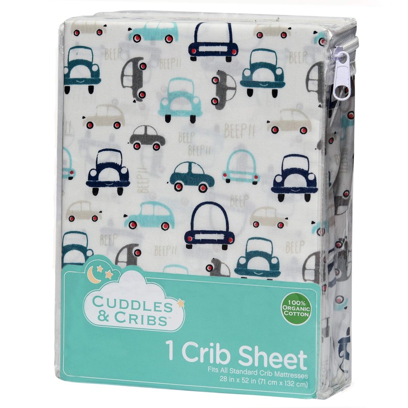 Cuddles & Cribs 1 Pack GOTS Certified Organic Cotton Fitted
