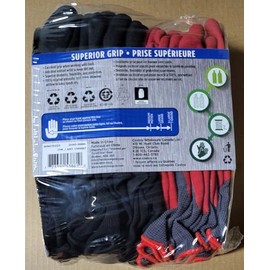 14 Pairs Hand Crew Workwear - Latex-Foam Coated Superior Grip Work Gloves, Ideal For Dexterity Work, Mechanical work And General Maintenance,14 Pairs, Large