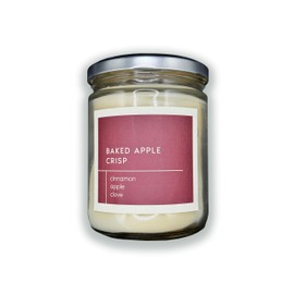 Premium Luxury Scented Coconut Soy Wax Candles for Home, Hand Poured in The USA | Highly Scented & Long Lasting | 60+ Hour Burn Time | Made in The USA (Baked Apple Crisp, 16 Ounce - Round Jar)