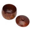 Sour Jujube Wood Condiment Jar Japanese Safe Dustproof Classic Flip