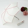 Francfranc Bi-Color Piping Folding Umbrella, 18.5 inches (47 cm), For