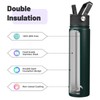 Konokyo Insulated Water Bottle 24oz Stainless Steel Sport Bottles with