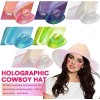 Xz 3pcs Sombrero Vaquero Disfraz Tornasol Fiesta Pride Tr A