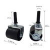 King's Brand Heavy Duty Caster Wheels for Bed Frame ~Set