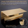 Double Toilet Paper Holder with Shelf Brushed Gold, APLusee SUS