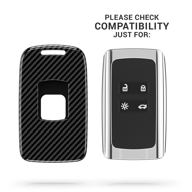 kwmobile Car Key Case Compatible with Renault 4-Button Smartkey Car