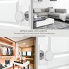 HIEMEY Dummy Door Knob Interior, Polished Chrome Door Handle Modern