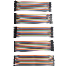 ZDE Pack of 200 20 cm Jumper Wire Cable Breadboard Flat Ribbon Cable Female, Male-Female, Male-Male, 2.0 mm to 2.54 mm, 2.0 mm to 2.0 mm Jumper Cable Compatible with Arduino and Raspberry Pi