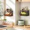 Stackable Fruit Basket for Kitchen Countertop Space Saving, Wall Mounted
