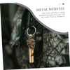 SUPVOX Brass Whistle Keychain Pendant Loud Emergency Whistle for Outdoor