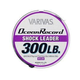 Maurice VARIVAS Leader Balivas Ocean Record Shock Leader, Nylon, 98.4 ft (30 m), No. 80, 300 lbs, Misty Purple