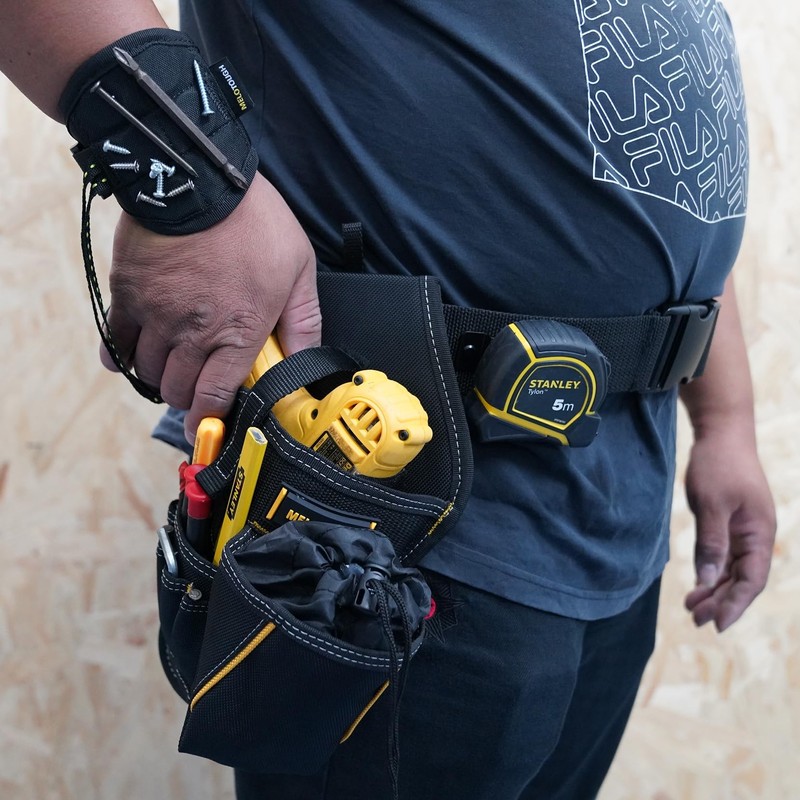 MELOTOUGH Impact Holster 3-in-1 Drill Holster Combo with Magnetic Wristband,Tool