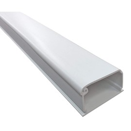 Electriduct 2150 Series Latching Cable Raceway - 2" x 1.5" Channel Size - 1 Stick - 5 Feet Long - White