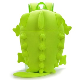 LOCOMO 3D Dragon Backpack Dinosaur Casual Daypack with Spikes Adult Cute Lizard 2 Size Available BPK005GRNS