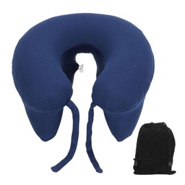 Press Type Inflatable U Shaped Pillow Portable Inflatable U Shaped Neck Pillow for Office Sleeping Rest Travel