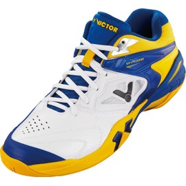 VICTOR SH-P9200M Indoor Sports Shoe/Badminton Shoe/Squash Shoe/Indoor Shoe, Blue/White/Yellow, Blue / White / Yellow
