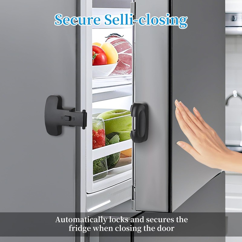 Heavy Duty Protection Fridge Lock for Refrigerator Cabinets,Drawers,Child Safety Cabinet