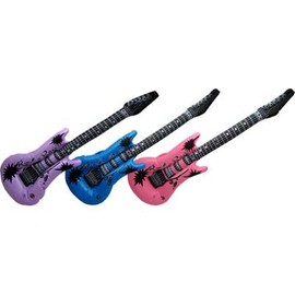Gift House 1 Inflatable Rock Guitar 40" (Assorted Colors Available)