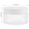 JOIKIT 24 Pack 100ml Clear Plastic Jars with Lids, Wide