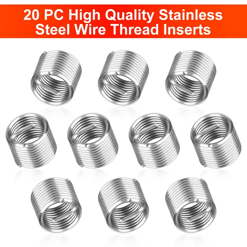JMMRRR Thread Repair Kit M6 X 1.0mm, Helicoil Metric Thread