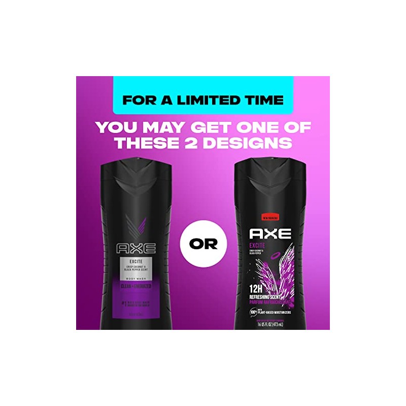 AXE Body Wash para hombre, anarquía 16 oz, paquete doble,
