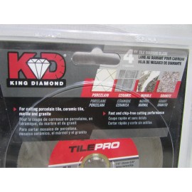 DIAMOND KING New KING DIAMOND 4" Diamond Continuous-Rim Circular Saw Blade CTD40S8 tile pro