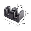 Gordon Glass® Shower Door Bottom Guide for Frameless Bypass Shower