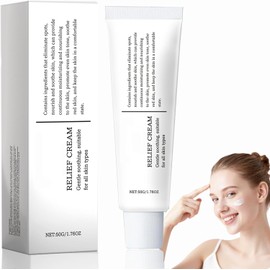 LUHI 345 Relief Cream,Crema Hidratante Calmante 345,crema reparadora intensiva,hidratante y humectante,Hidrata y nutre,unificando el tono de la piel,Suave y calmante,apta para todo tipo de piel.(1PCS)