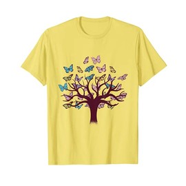 Colorful Cute Butterfly Tree Gift - Butterflies T-Shirt