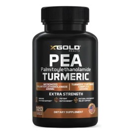 X Gold Health Palmitoiletanolamida 600mg + Curcuma 120 Caps
