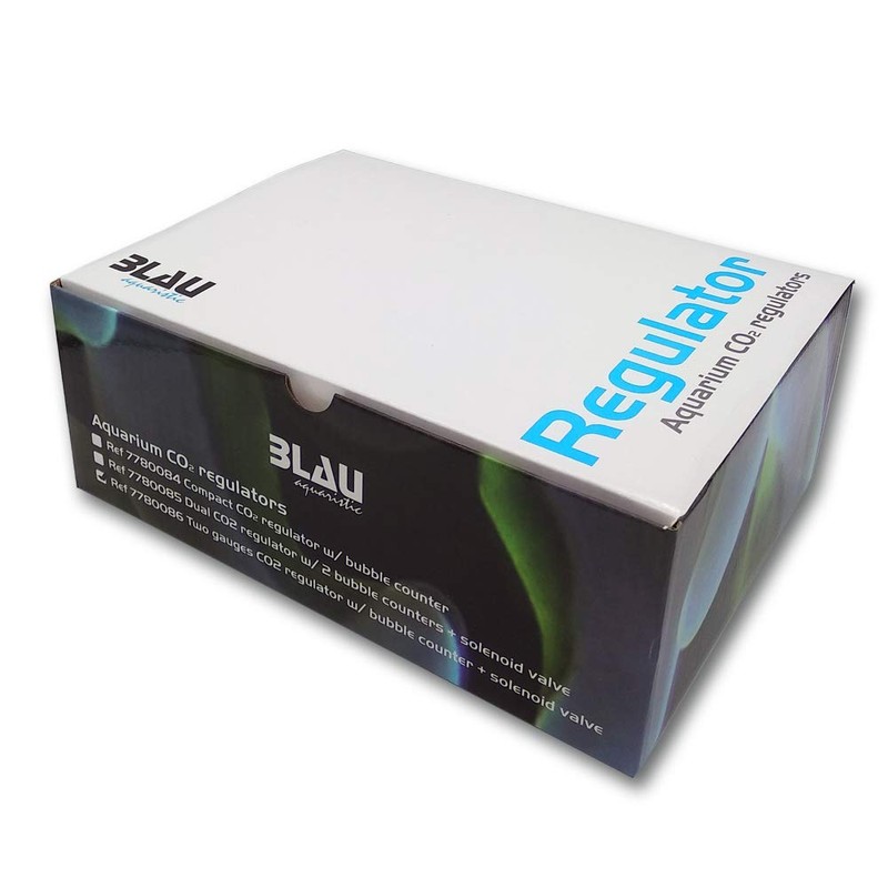 Blue Aquaristic 7780086 Compact Regulator with Solenoid Valve and Bubble