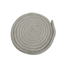 4 Metre Rope Diameter 6mm Glass Fibre Cord Door Seal Oven, 100mm Free End Seal, Stove Fire Rope Heat Resistant Thermal Seal Soft White Stove Door Rope The Stove Wizard