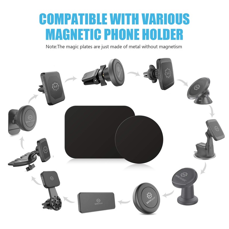 Mount Metal Plate with Adhesive for Magnetic Cradle-Less Mount by