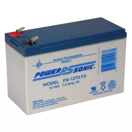 Power-Sonic 12V 7Ah AGM F2 battery compatible with Razor Dirt Bike MX500