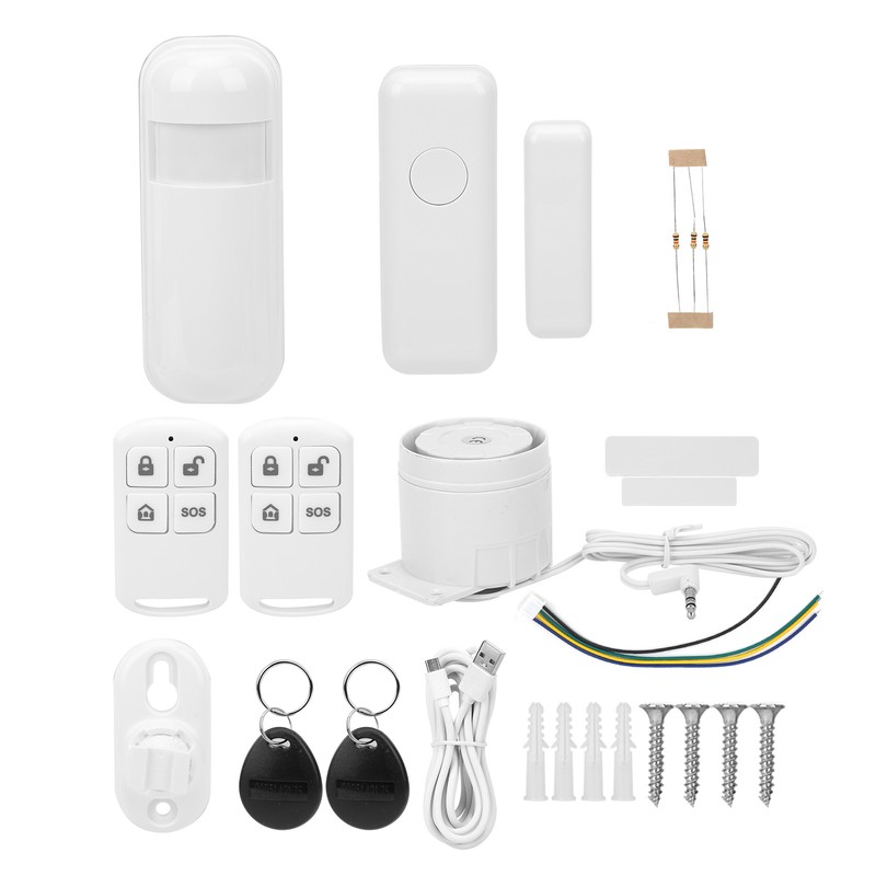 WIFI+GSM+GPRS 2.4in TFT Alarm System AntiTheft Detector with SOS Button