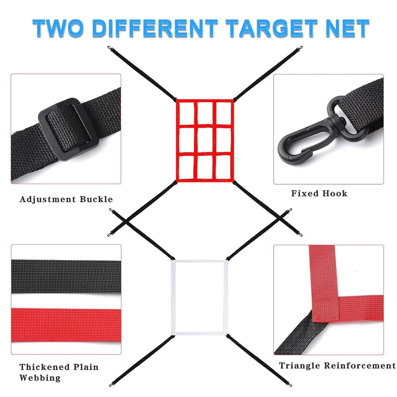 2Pcs Baseball Strike Zone Target Adjustable Baseball Softball Pitching Target